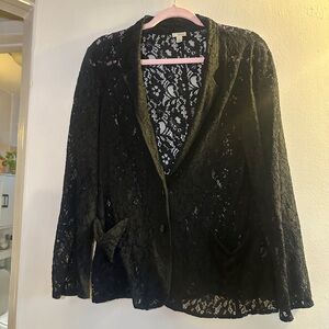 Hinge Black Lace Blazer
